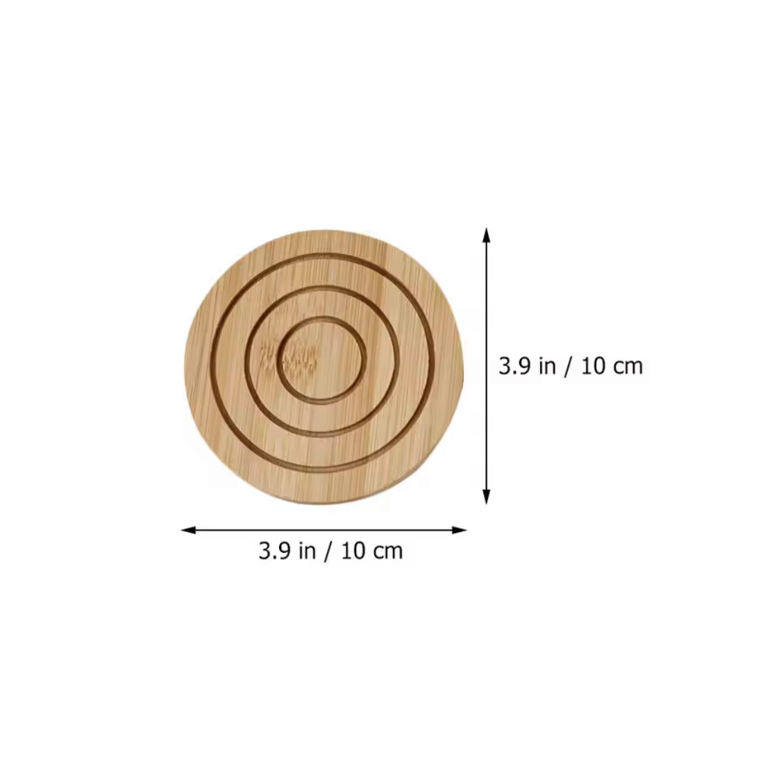 7Pcs Bamboo Coasters, Household Drink Cup Pads Protection, Tea Cup Table Holder 7Pcs Bamboo Coasters, Household Drink Cup Pads Protection, Tea Cup Table Holder